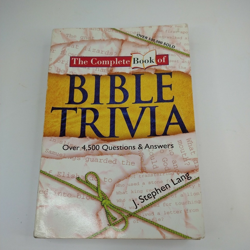The Complete Book of Bible Trivia by Stephen Lang , Paperback‎